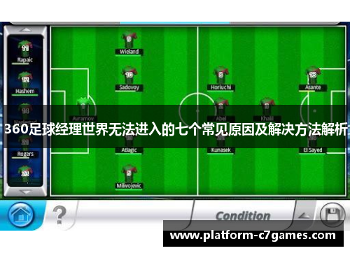 360足球经理世界无法进入的七个常见原因及解决方法解析